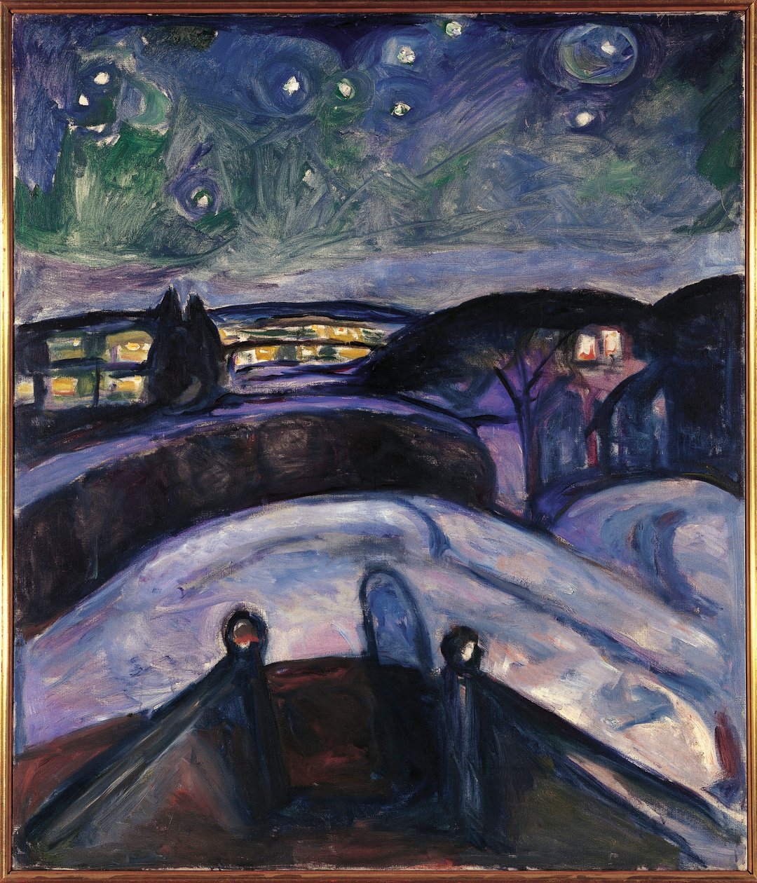 Norge, Oslo, Stjärnklar natt av Edvard Munch