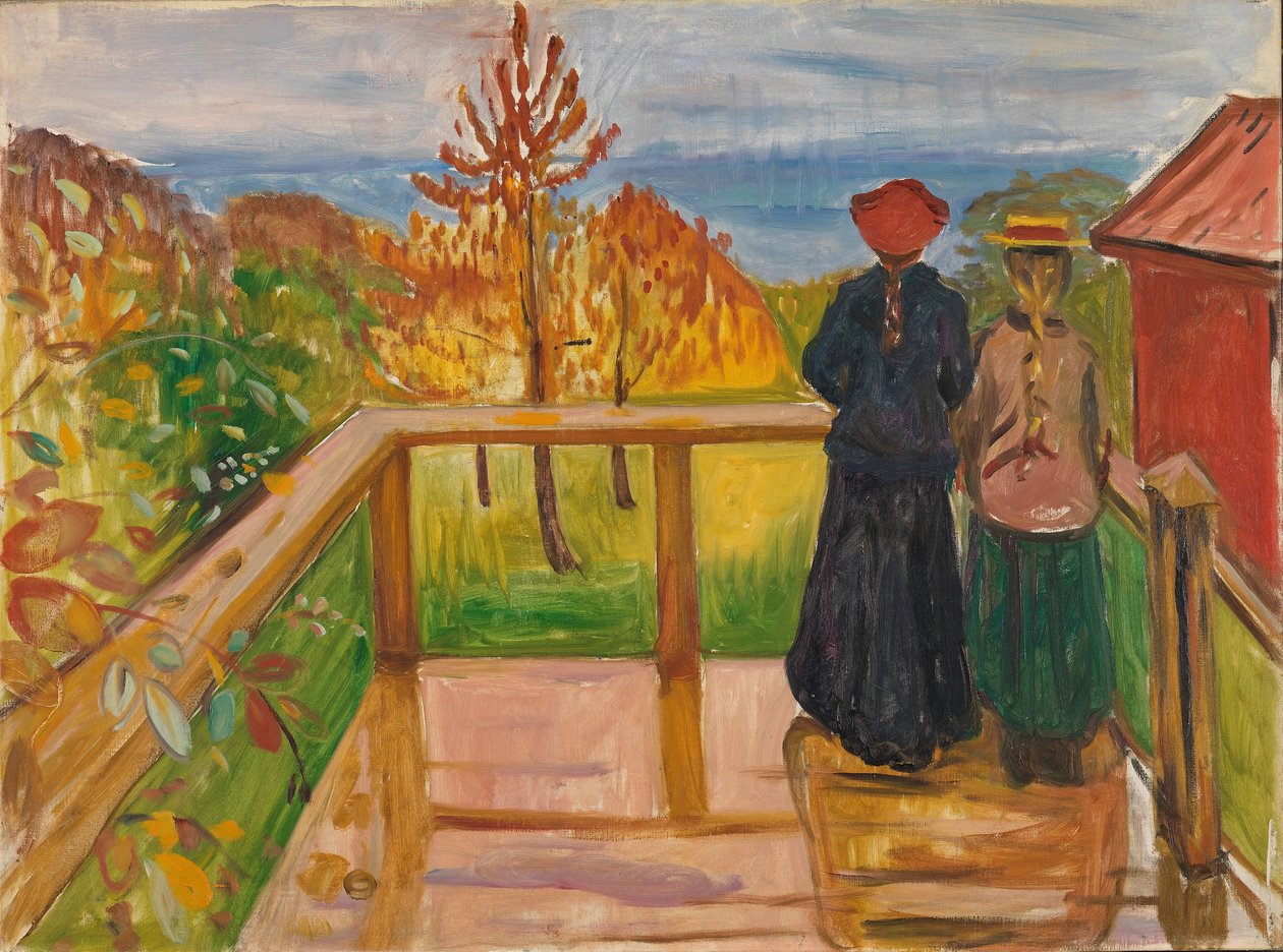 På verandan av Edvard Munch