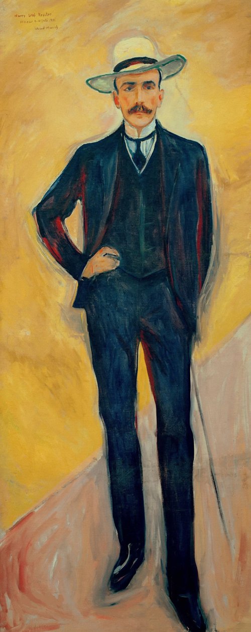 Porträtt av Harry Graf Kessler 1868-1937, 1906. av Edvard Munch