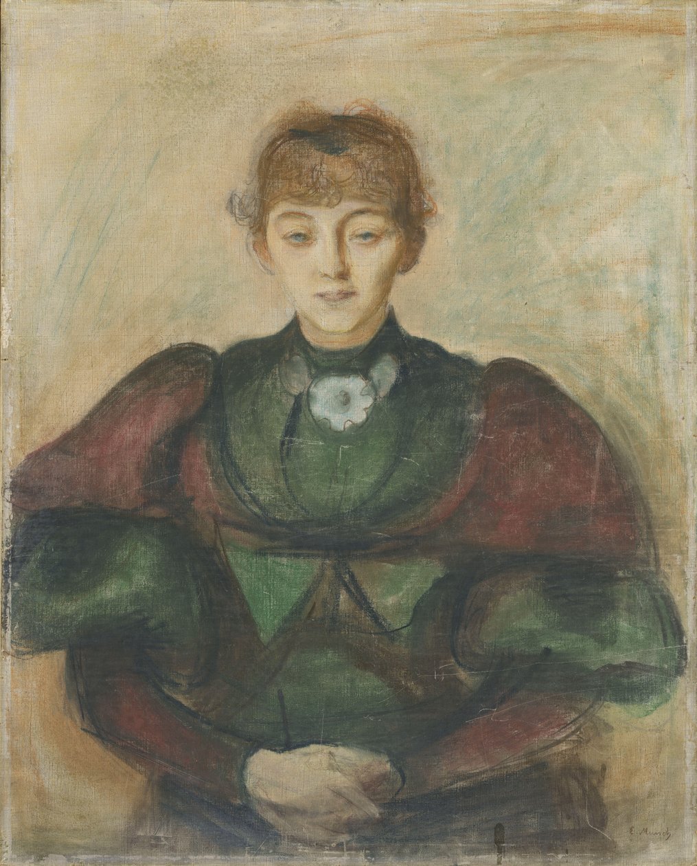 Ragnhild Bäckström, ca 1894 (pastell på duk) av Edvard Munch
