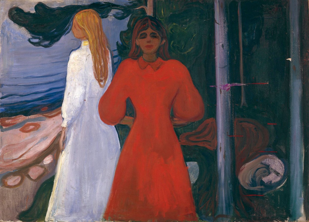 Röd och vit av Edvard Munch