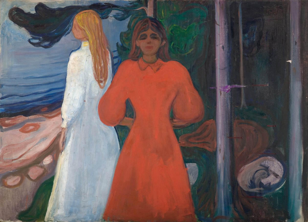 Red and White av Edvard Munch
