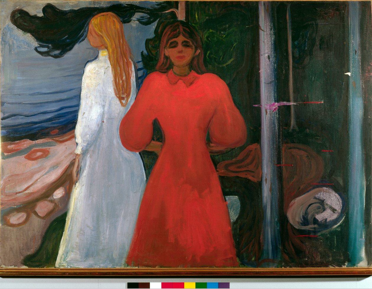 röd och vit av Edvard Munch