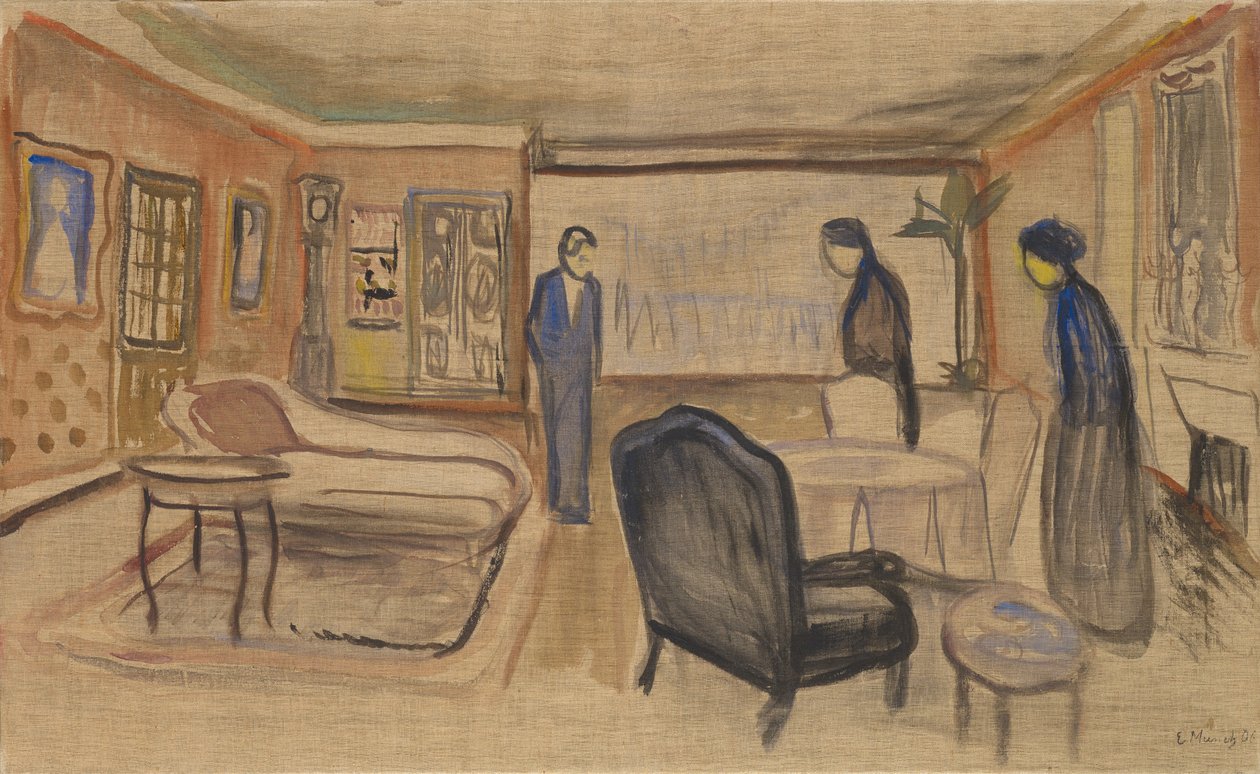 Scen av Ibsens "Spöken", 1906 av Edvard Munch
