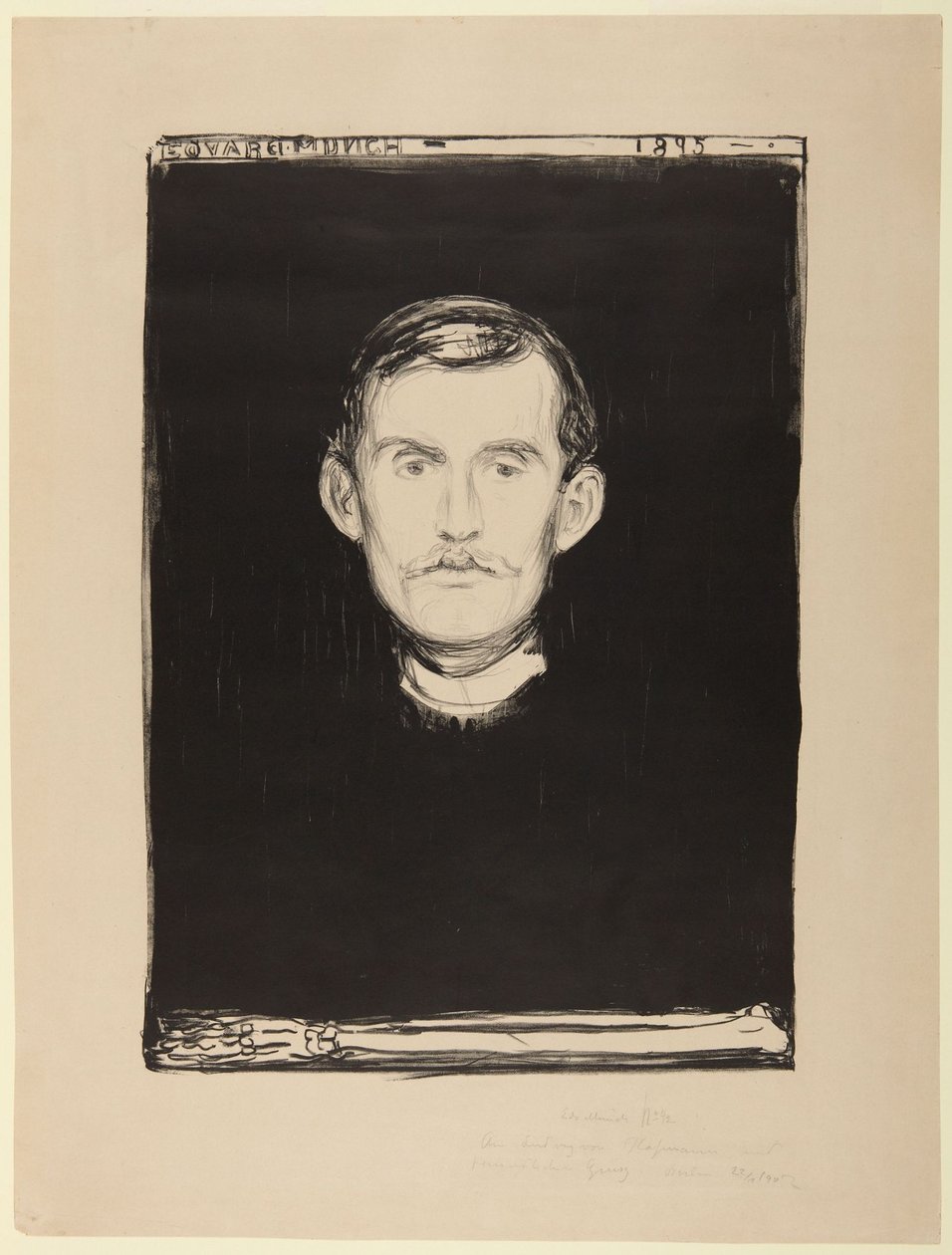 Självporträtt av Edvard Munch