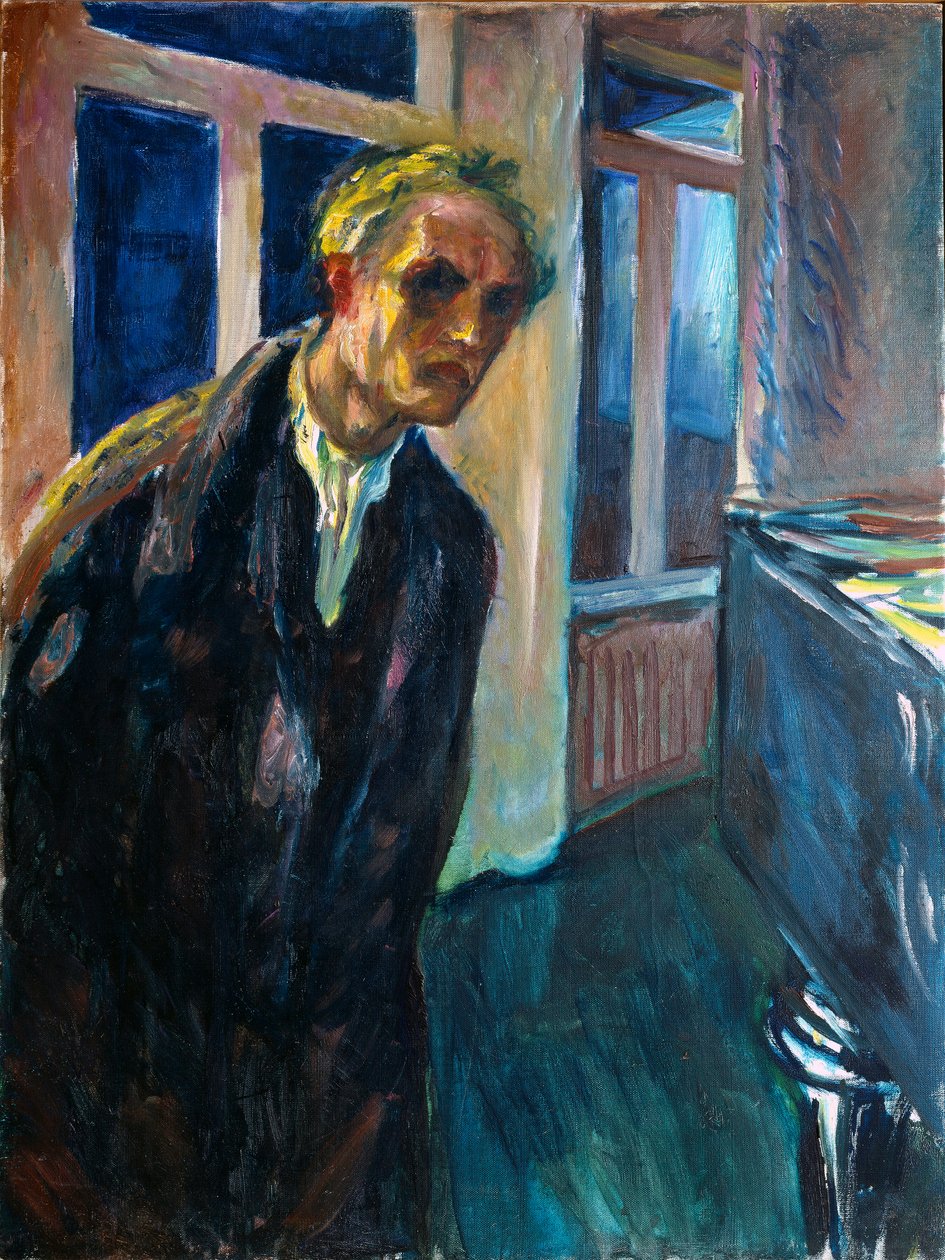 Självporträtt eller man som går nattmålning av Edvard Munch (1863-1944) 1923-1924 Sön. 89,5x67,5 cm Oslo, Kommunala konstsamlingar Munch-museet (Musee Munch) av Edvard Munch