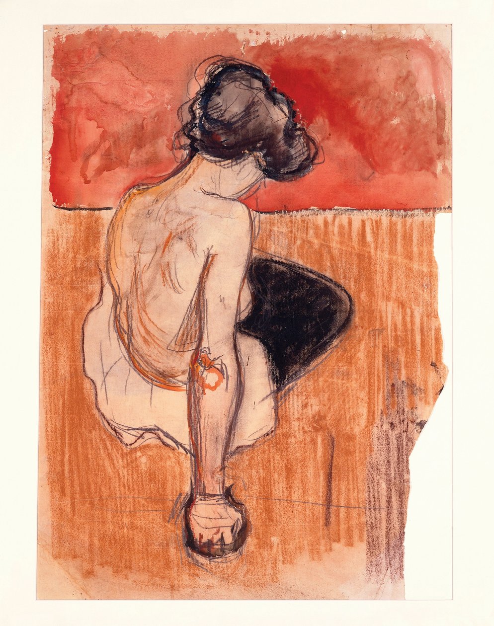Sittande modell av Edvard Munch