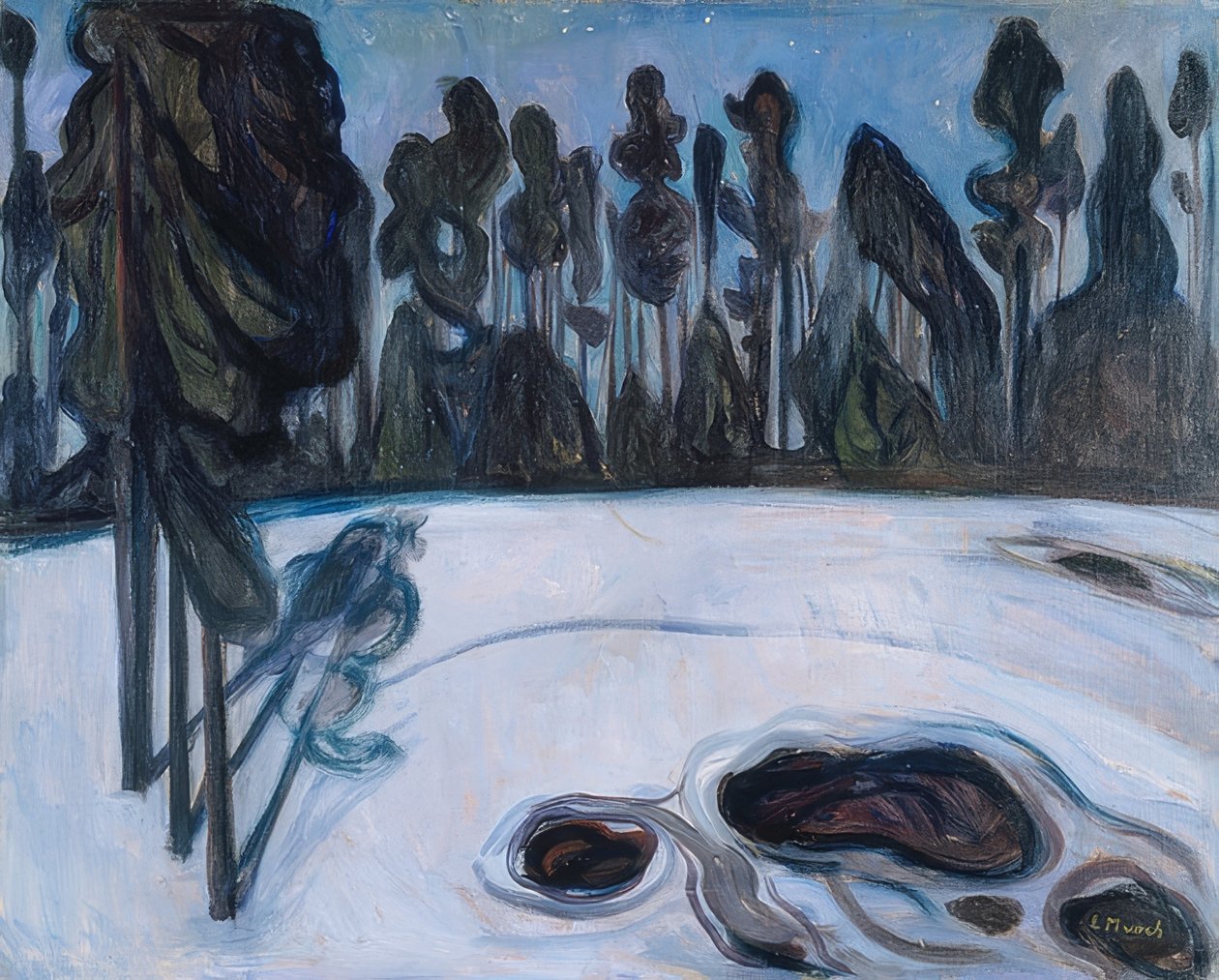 Stjärnklar natt 1901 av Edvard Munch