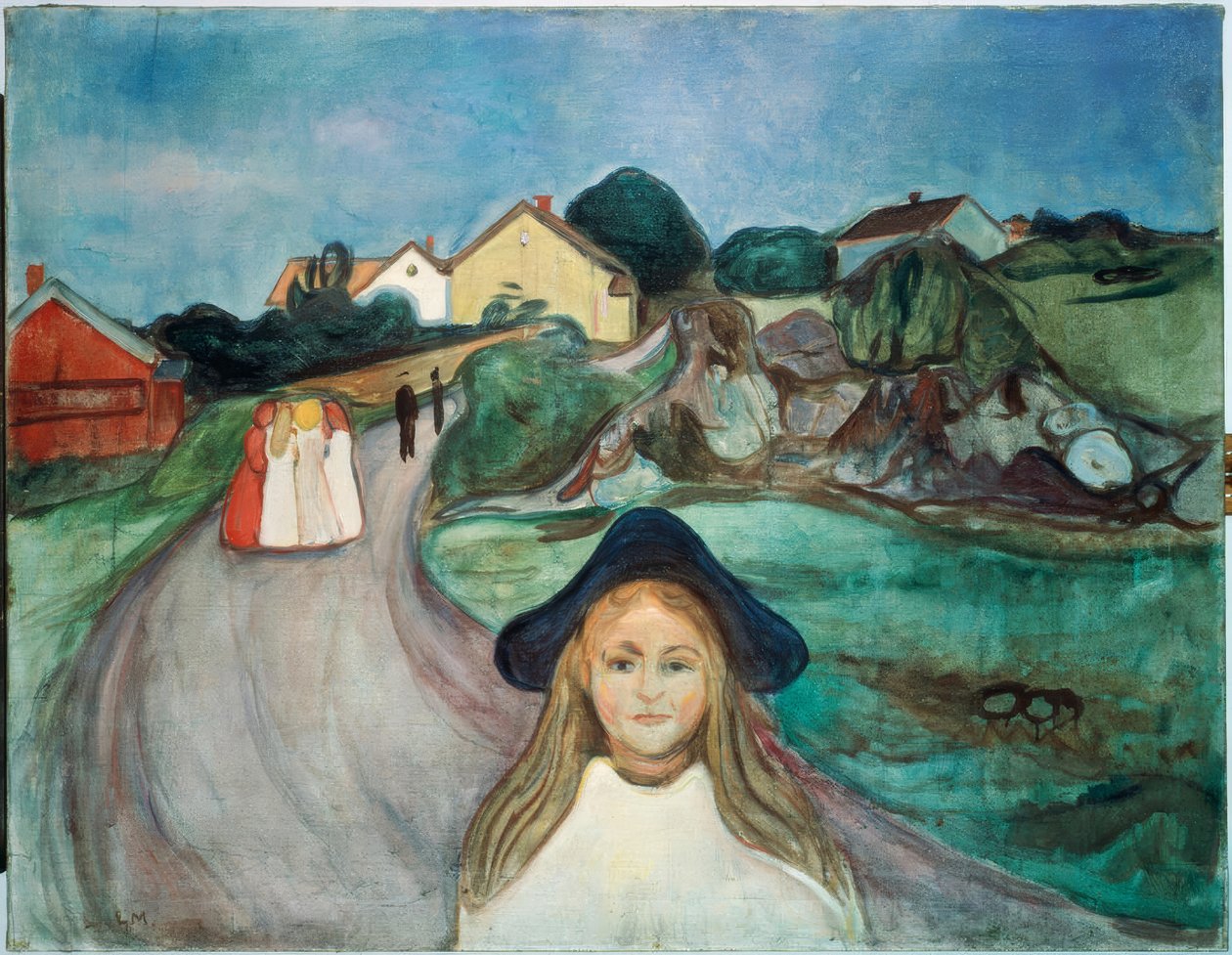 Gata i Asgardstrand av Edvard Munch