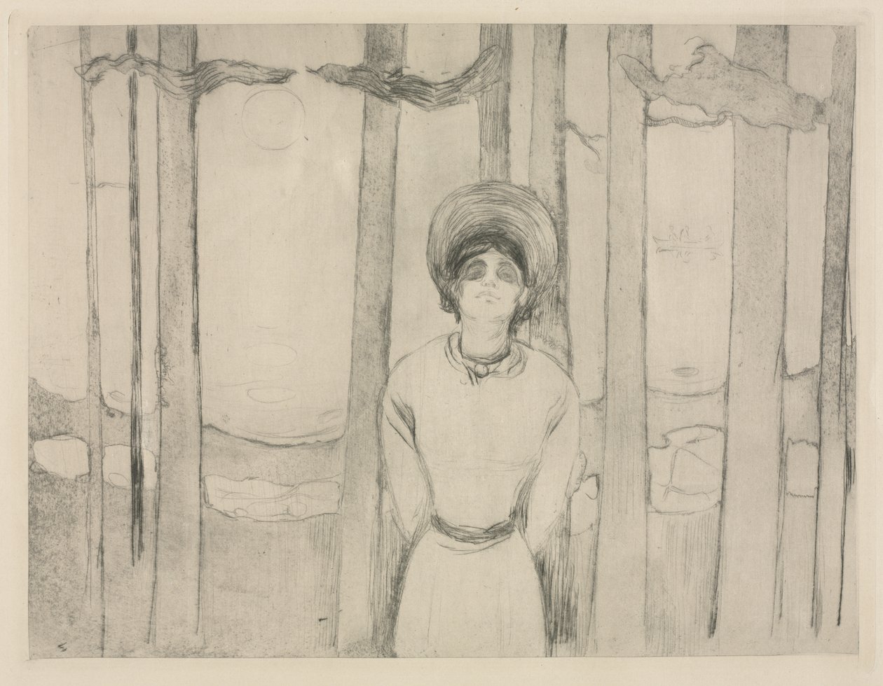Sommarnatt  (The Voice) av Edvard Munch