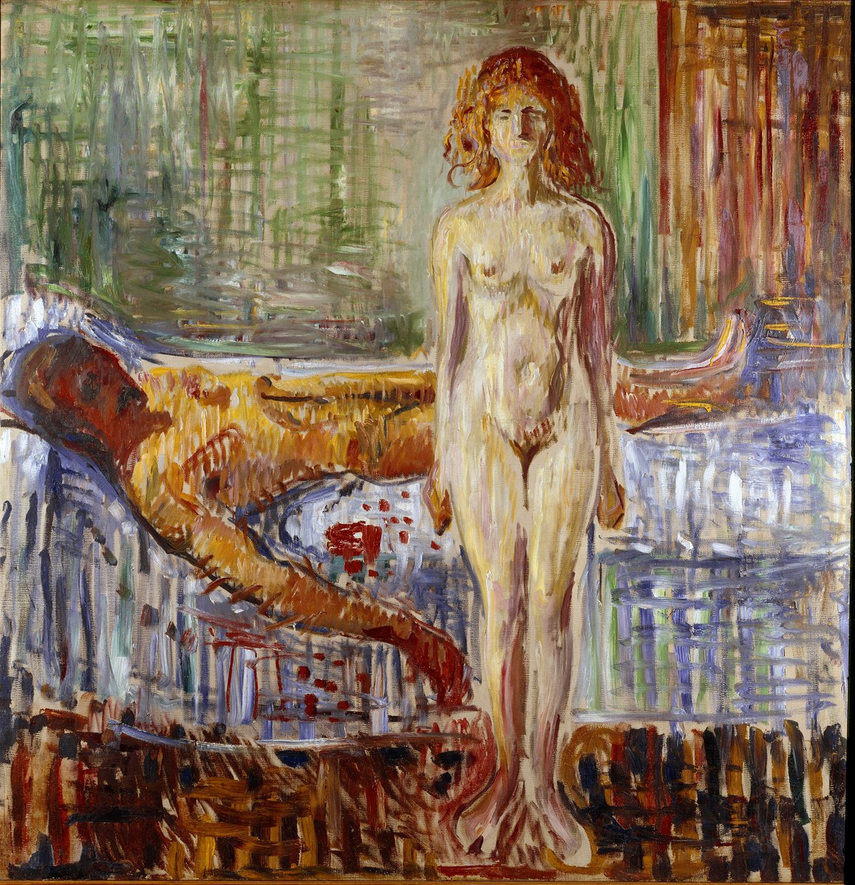 The Death of Marat II Målning av Edvard Munch (1863-1944) av Edvard Munch