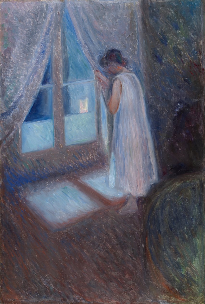 Flickan vid fönstret av Edvard Munch