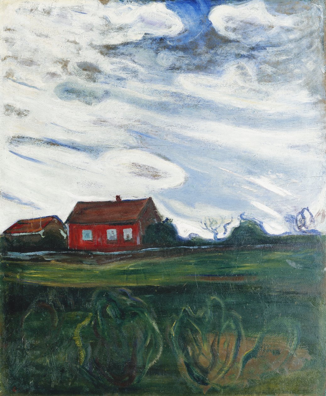 Röda huset av Edvard Munch