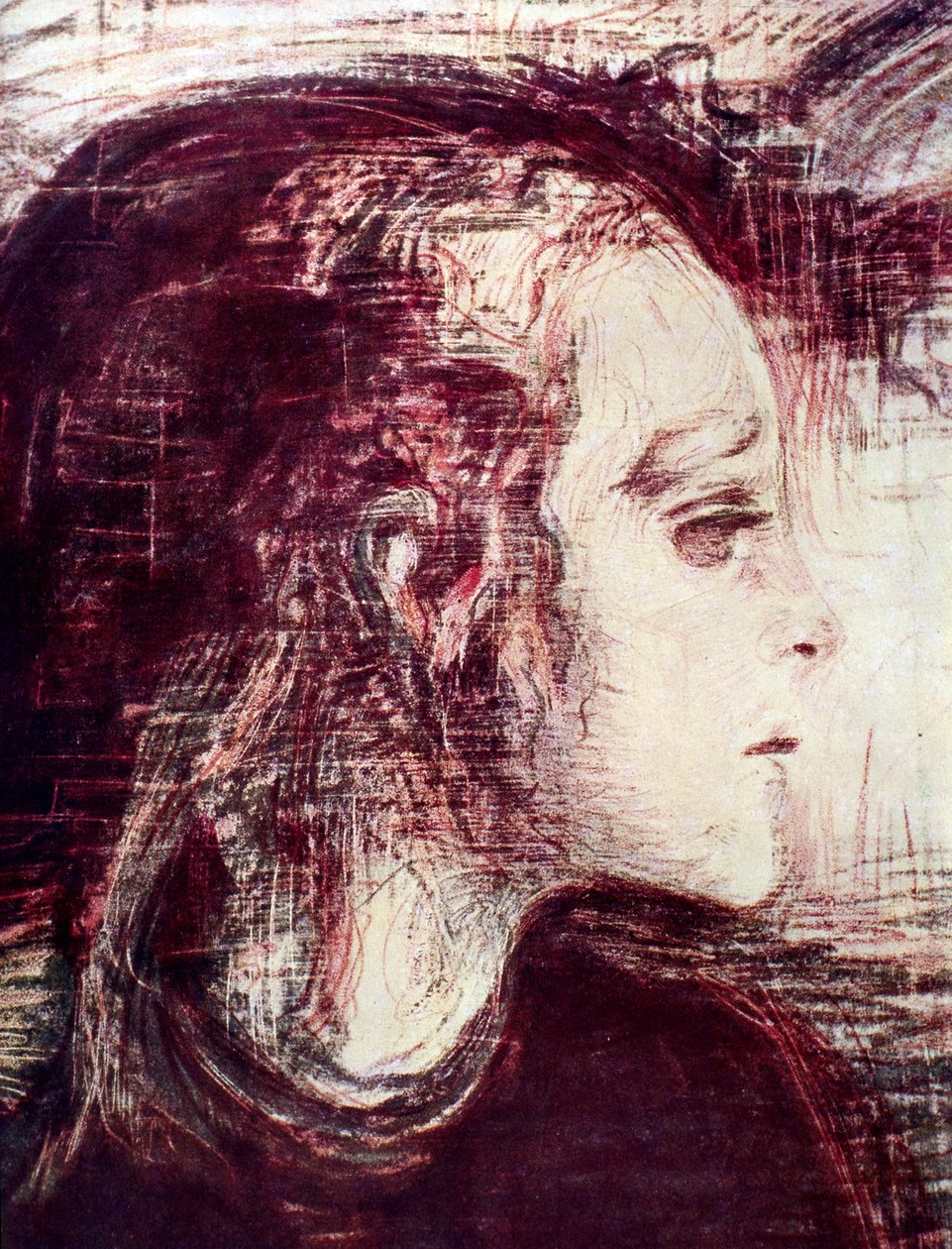 Den sjuka flickan, 1907 av Edvard Munch