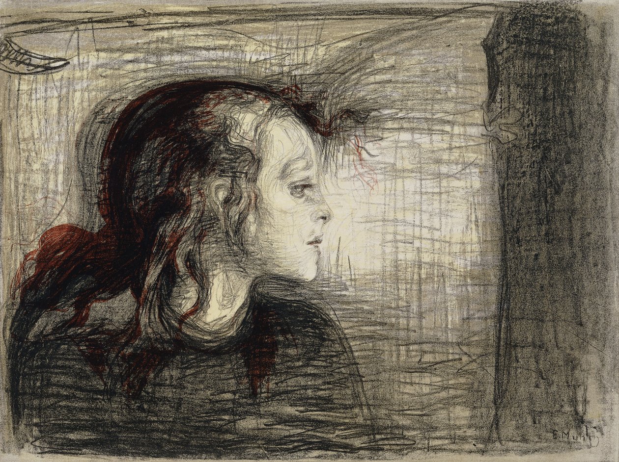 Den sjuka flickan; Den sjuka tjejen av Edvard Munch