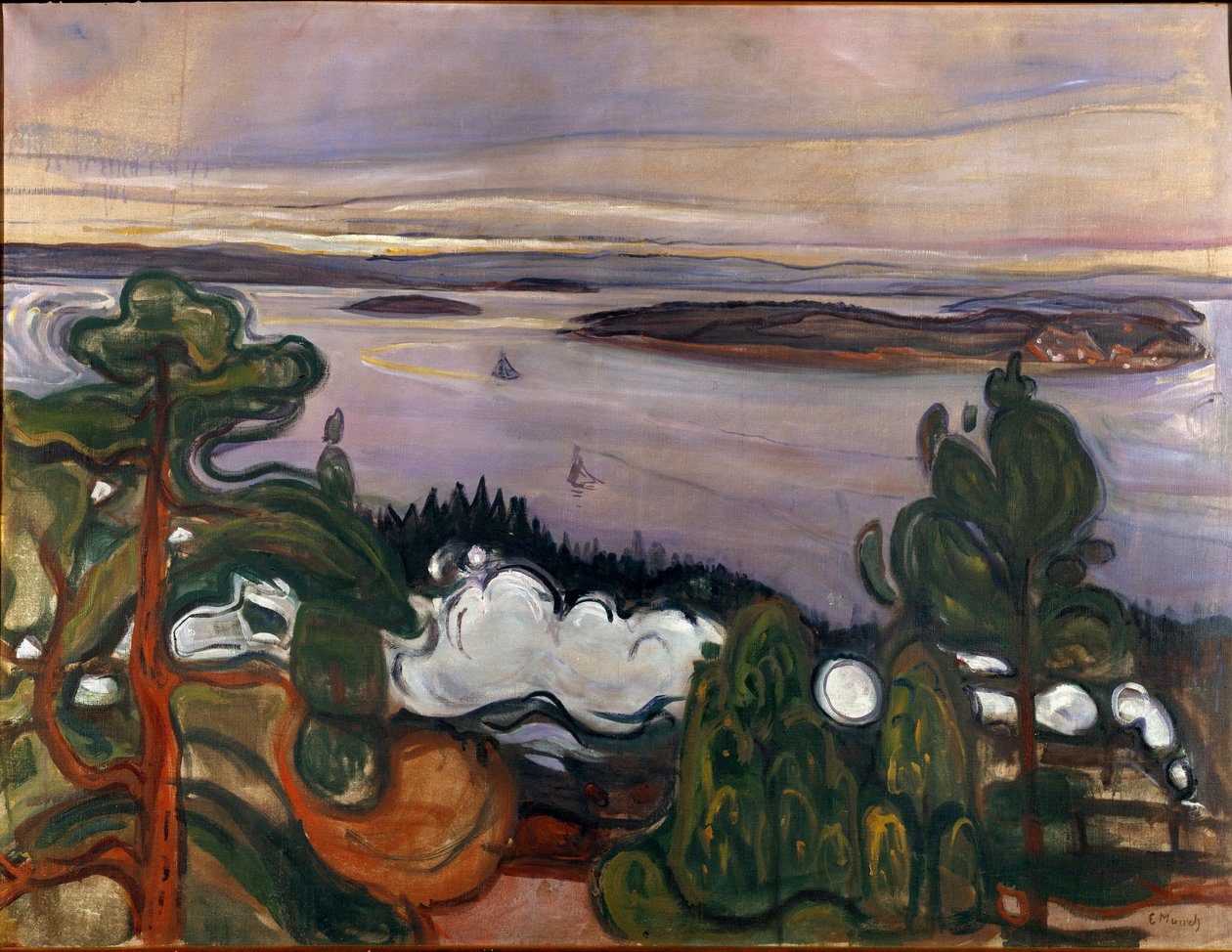 Tågets rök Målning av Edvard Munch (1863-1944) 1900 Sön. 84,5x109 cm Oslo, Kommunala konstsamlingar Munchmuseet (Musee Munch) av Edvard Munch