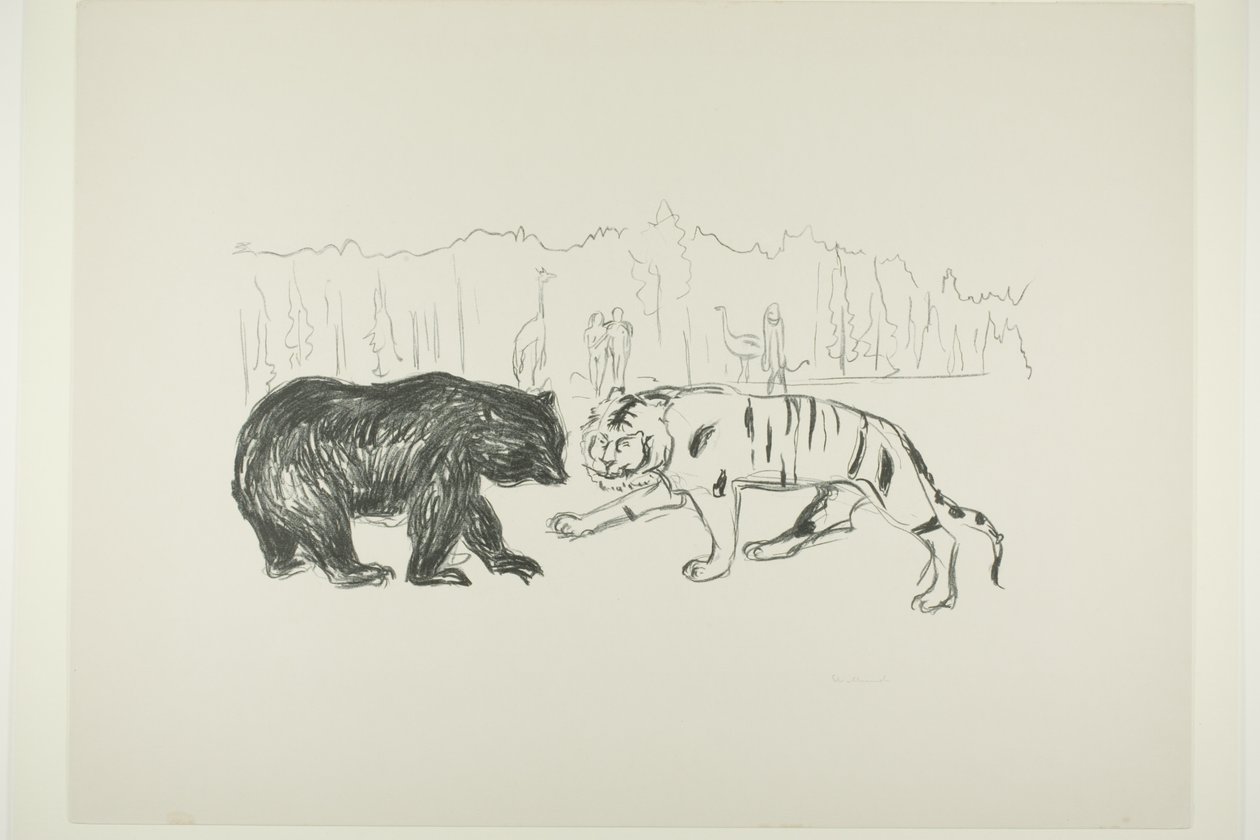 Tigern och björnen av Edvard Munch