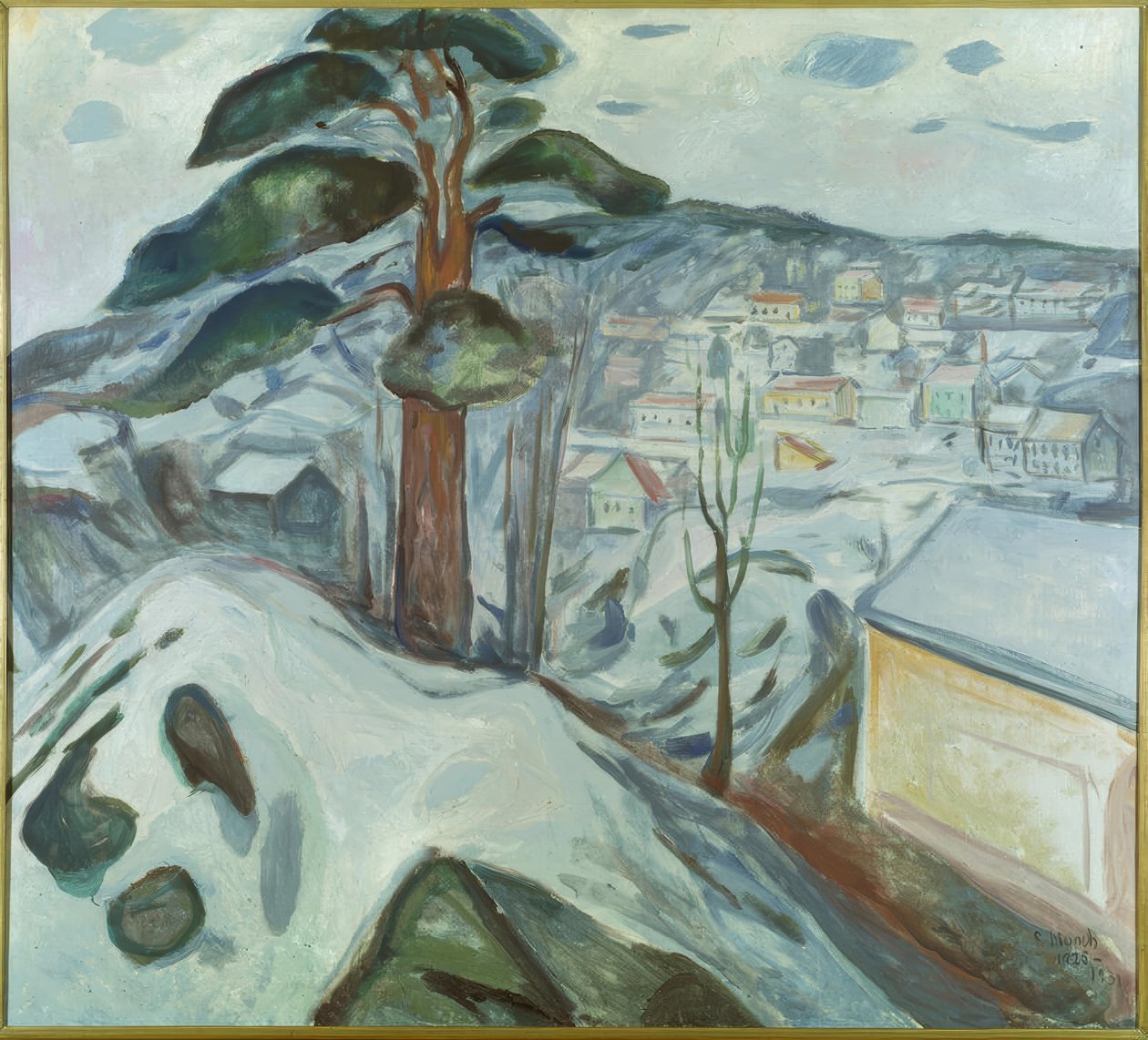 Vinterlandskap i Kragerø av Edvard Munch