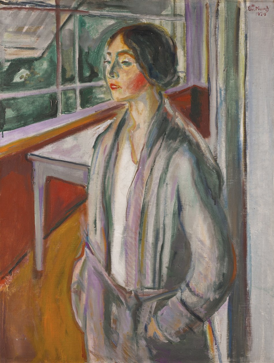 Ung kvinna på verandan av Edvard Munch