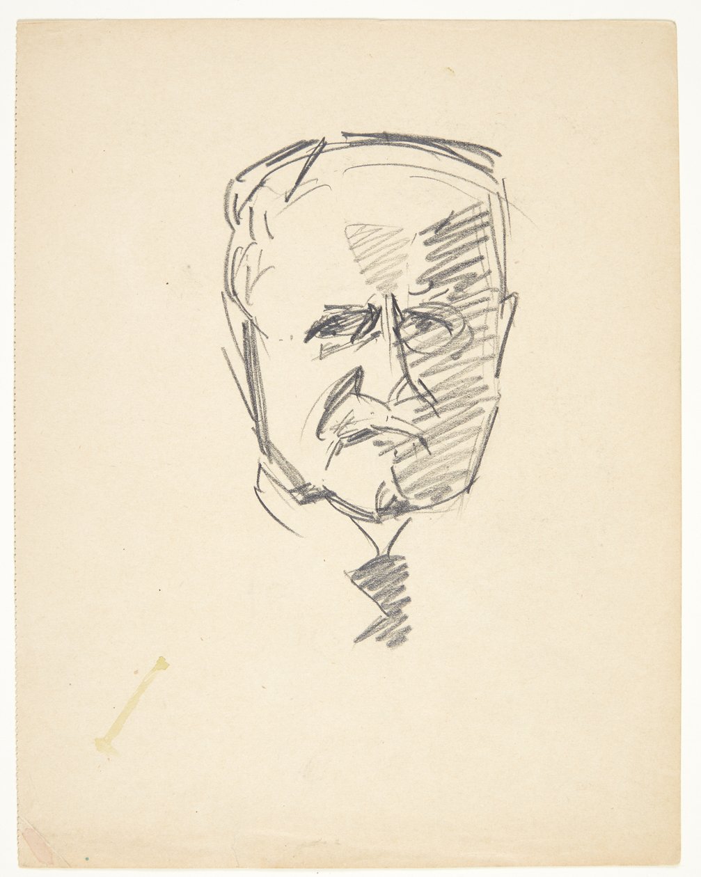 Studie för ett porträtt av dr.med. Carl Lorentzen (1860-1932) av Edvard Weie