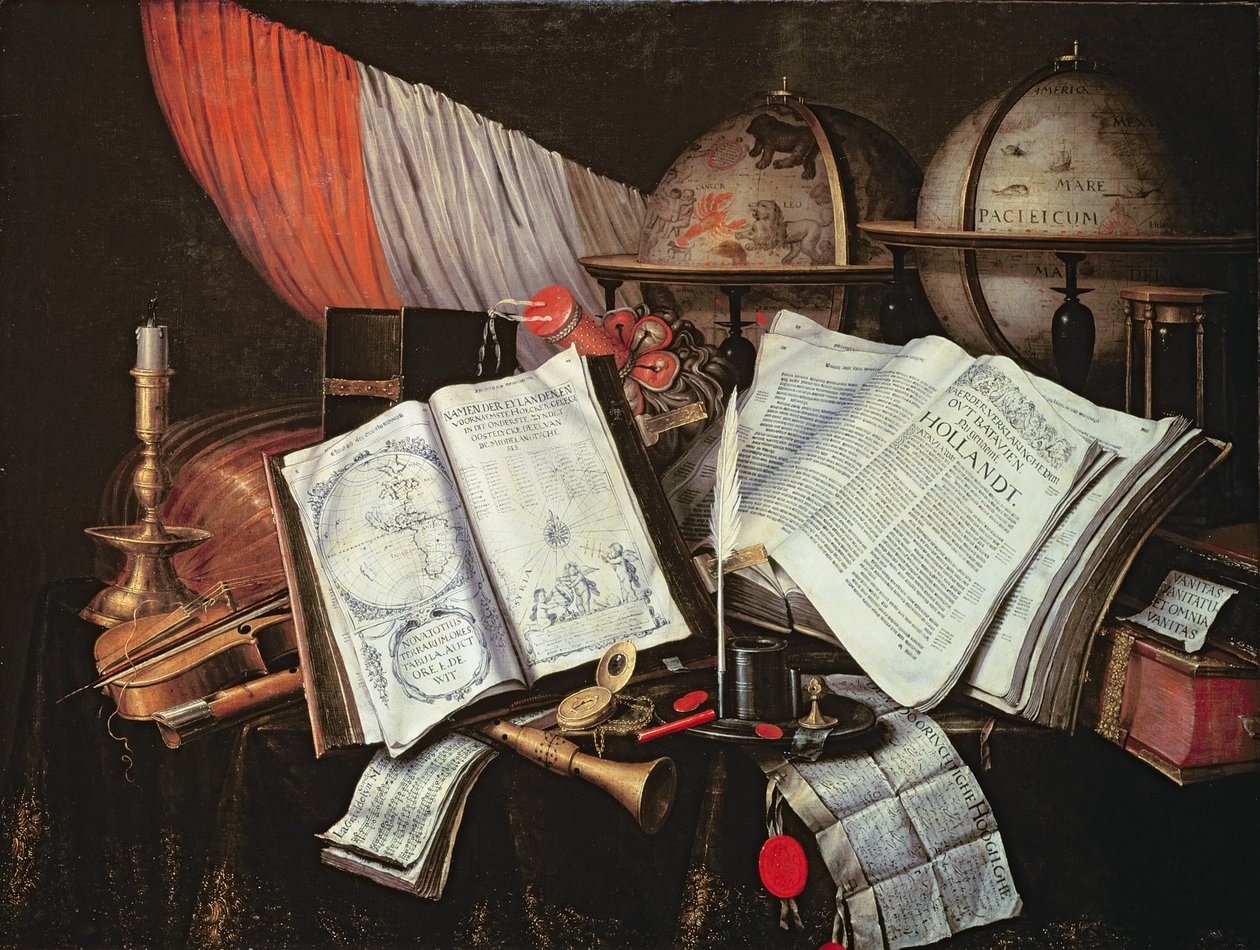 Vanitas (olja) av Edwaert Colyer or Collier