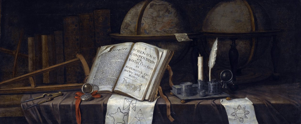 Vanitas Still Life av Edwaert Collier (1642-1708), - Olja på duk, 41,9x98,8 - Privat samling av Edwaert Colyer or Collier