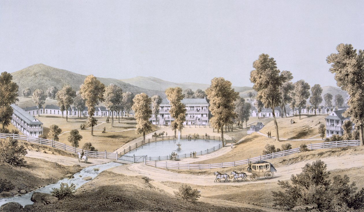Yellow Sulphur Springs, Montgomery County, 1858 av Edward Beyer