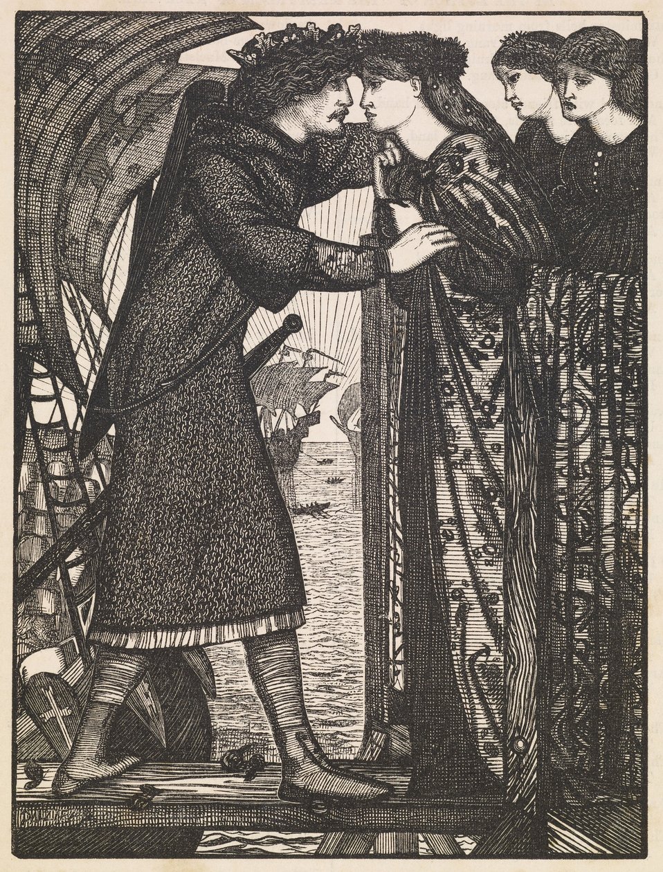 Kung Sigurd, korsfararen av Edward Burne Jones