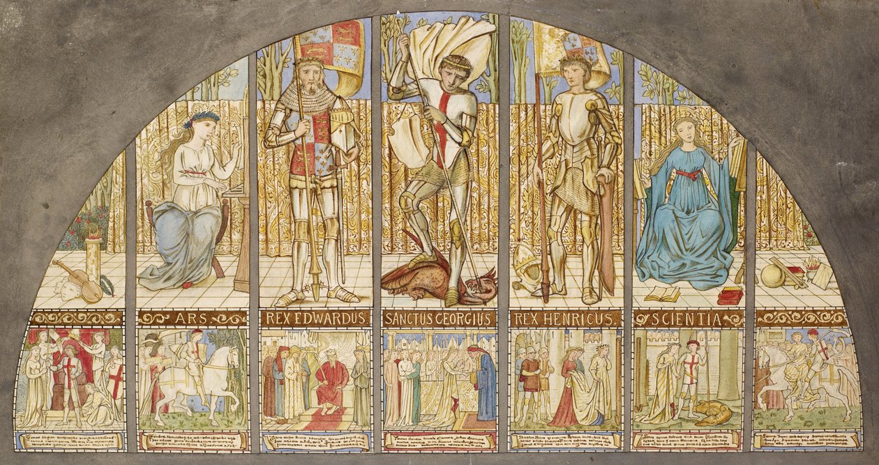 Rosornas krig av Edward Burne Jones