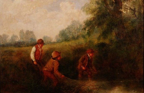 The Poachers, 19th centuryswed av Edward Charles Barnes