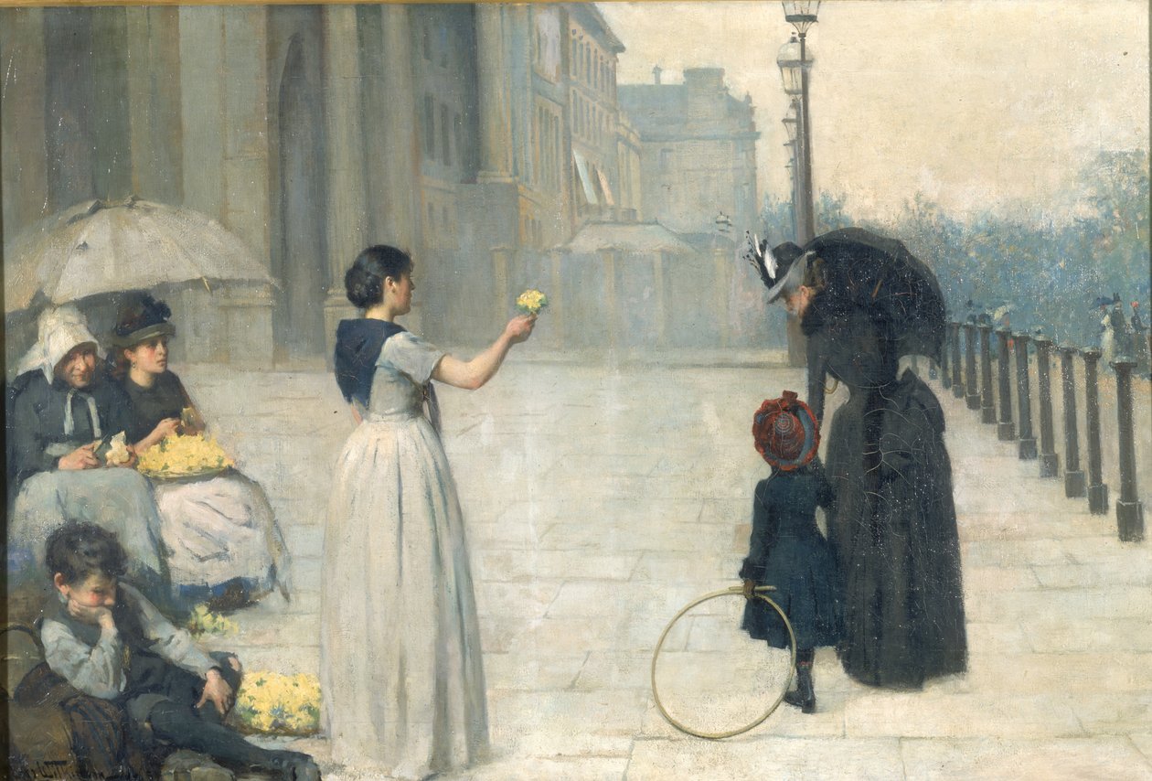 Vår - Piccadilly, 1887 av Edward Clegg Wilkinson