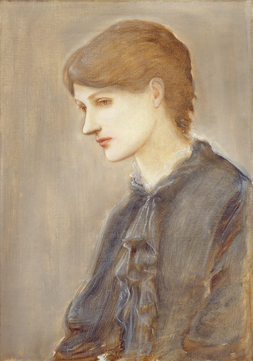 Porträtt av Marie Spartali av Edward Burne Jones