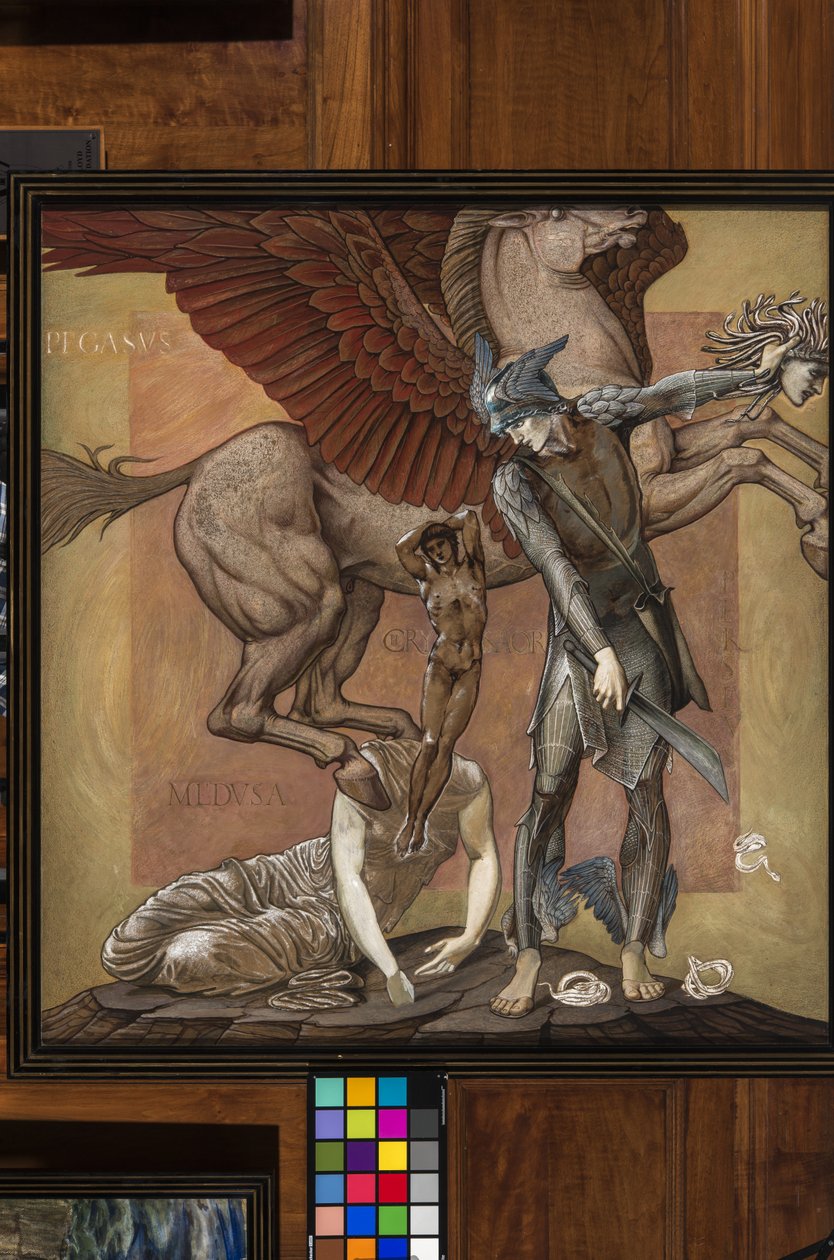 Medusa I:s död, ca 1876 (gouache) av Edward Burne Jones