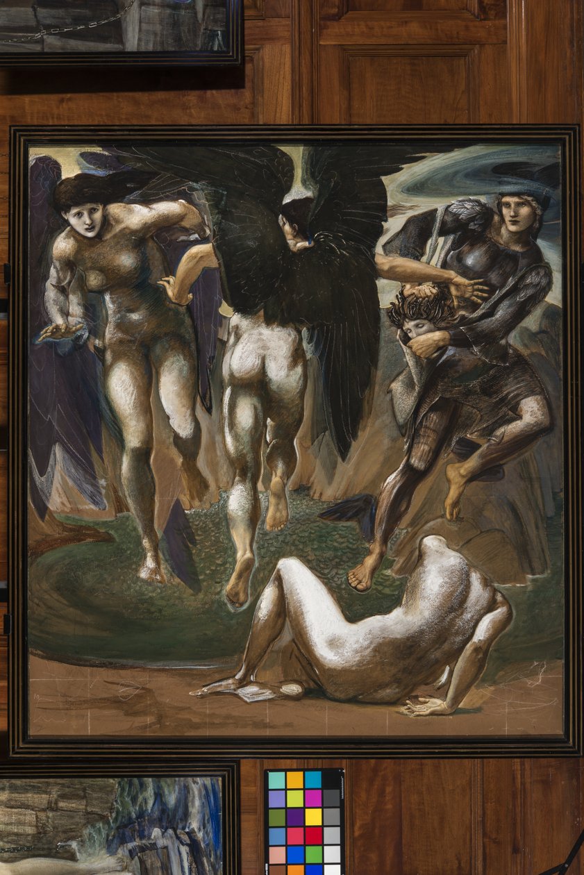 Medusas död, 1882 (gouache) av Edward Burne Jones