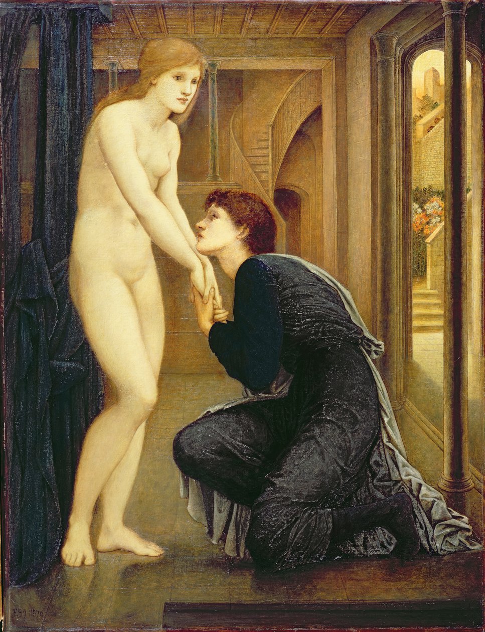 Själen uppnår, från serien "Pygmalion och bilden", 1870 av Edward Burne Jones