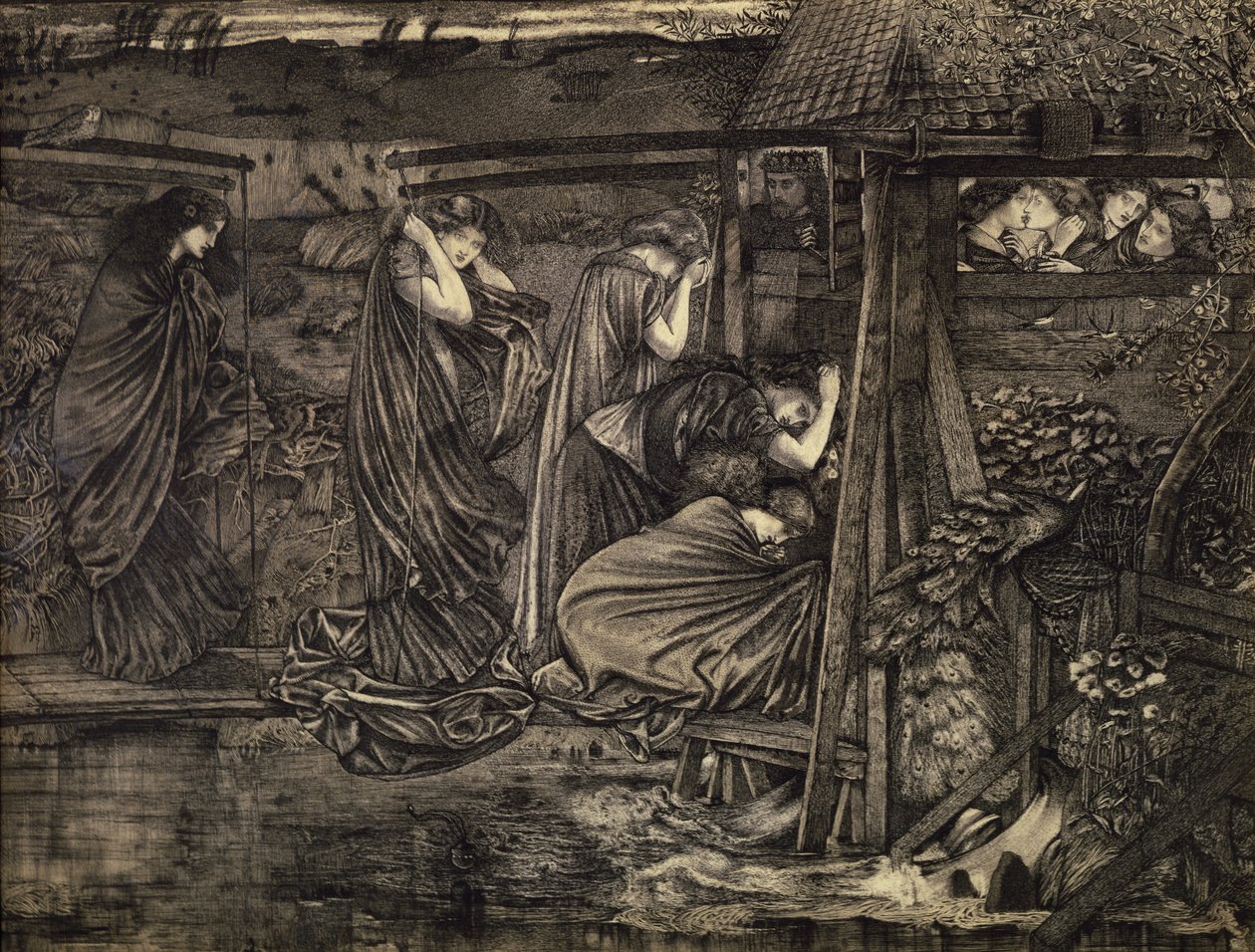 De kloka och dåraktiga jungfrurna av Edward Burne Jones