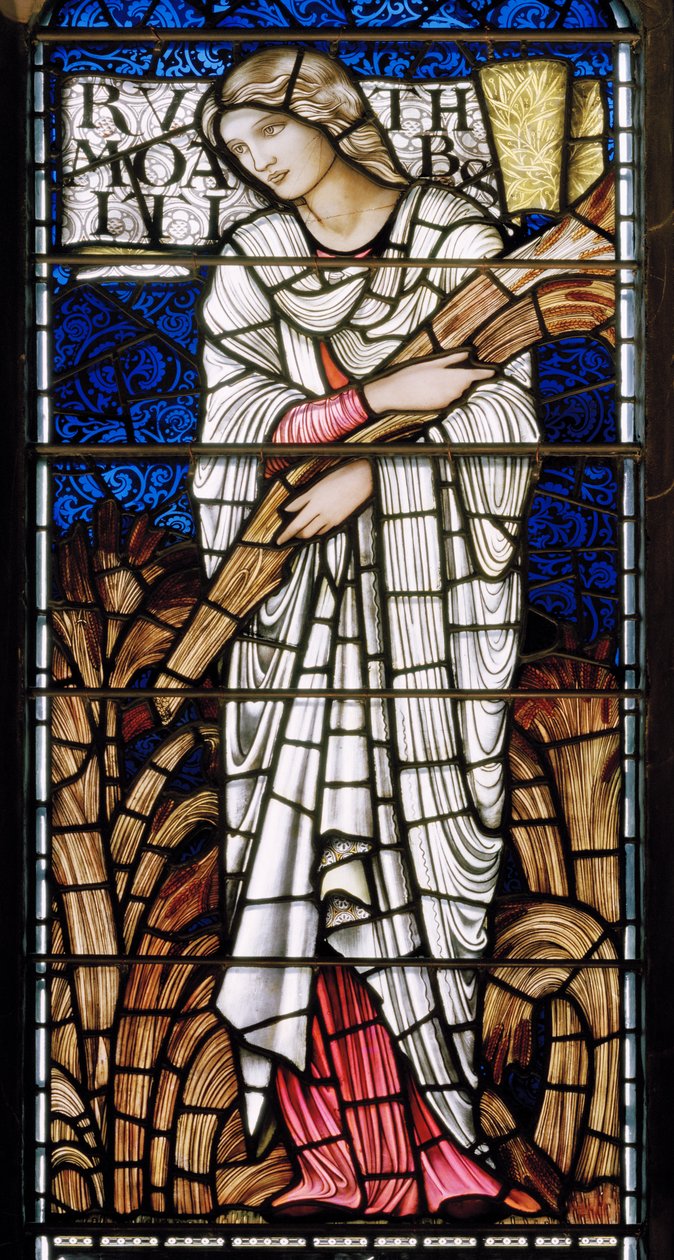 Edinburgh, St Giles Cathedral, Morris & Co., Edward Burne-Jones, Ruth, 1886 av Edward Burne Jones