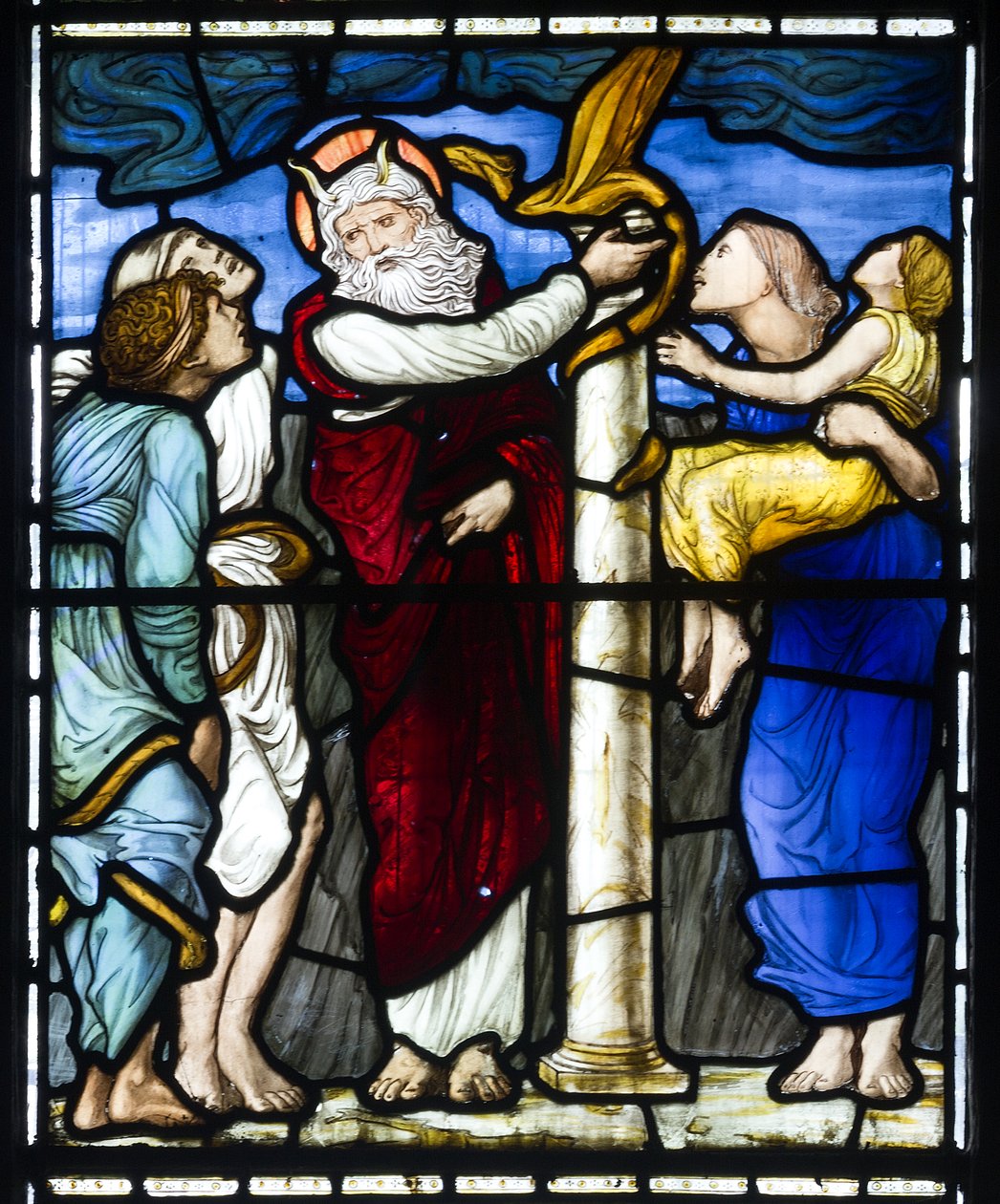 Moses och den fräcka ormen, 1879 av Edward Burne Jones