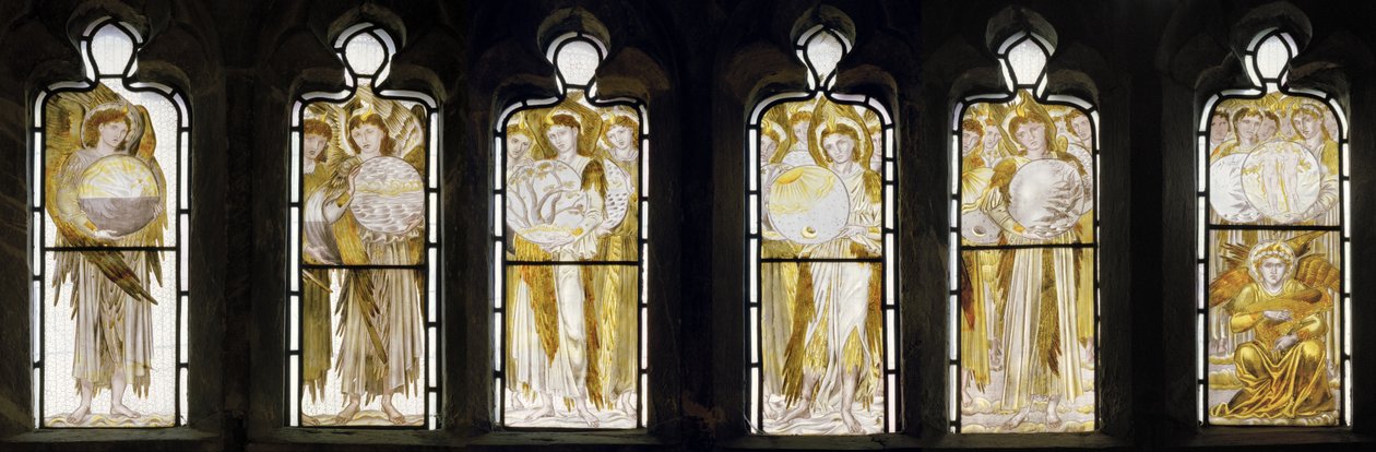 Skapelsens dagar, västra fönstret, 1870 av Edward Burne Jones