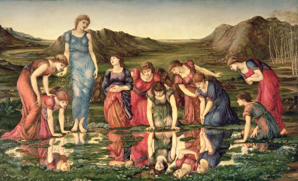 Venus spegel, 1870-76 av Edward Burne Jones