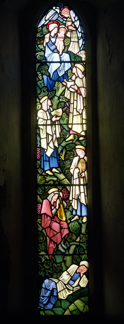 The Tree of Jesse (målat glas) av Edward Burne Jones