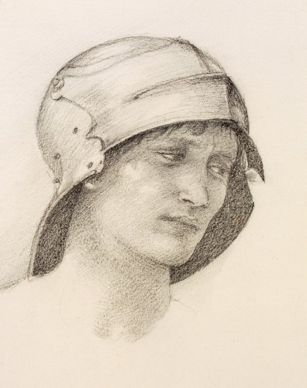 Kvinna med hatt, detalj från en skissbok av Edward Burne Jones