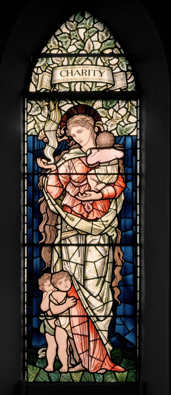 Birmingham, Ward End, St Margaret, Morris & Co., Edward Burne-Jones, John Henry Dearle (1859-1932), välgörenhet, 1902 av Edward Coley and Dearle Burne Jones