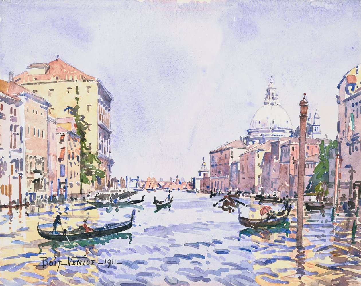 Venedig- Eftermiddag på Canal Grande av Edward Darley Boit