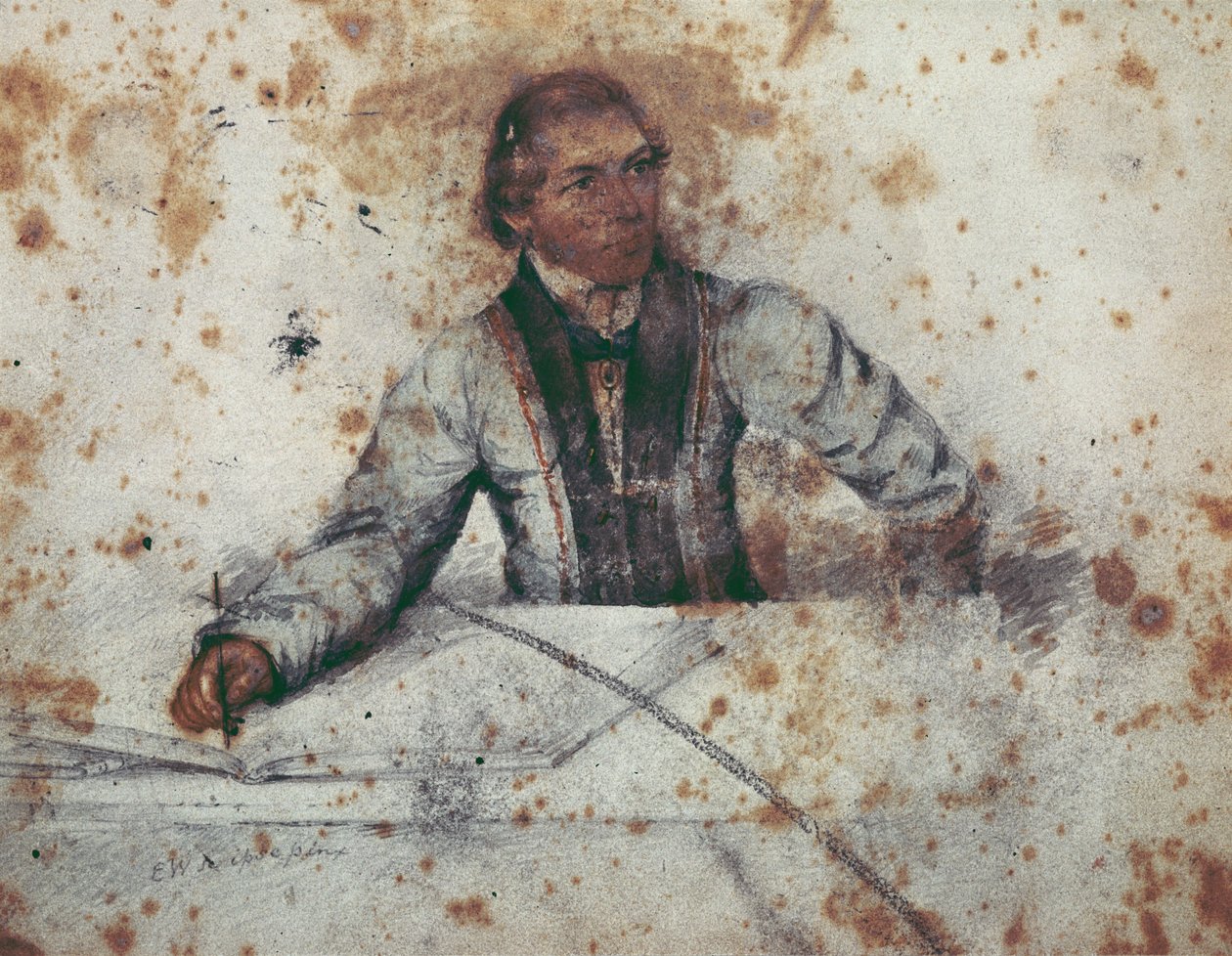 Självporträtt av Edward Ellerker Williams