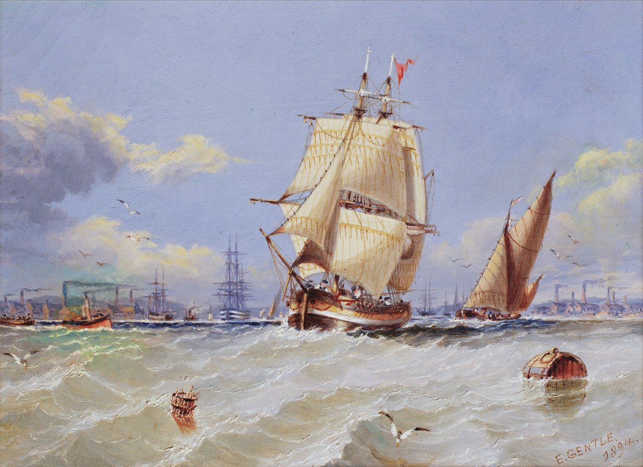 Kustscen, 1894 av Edward Gentle