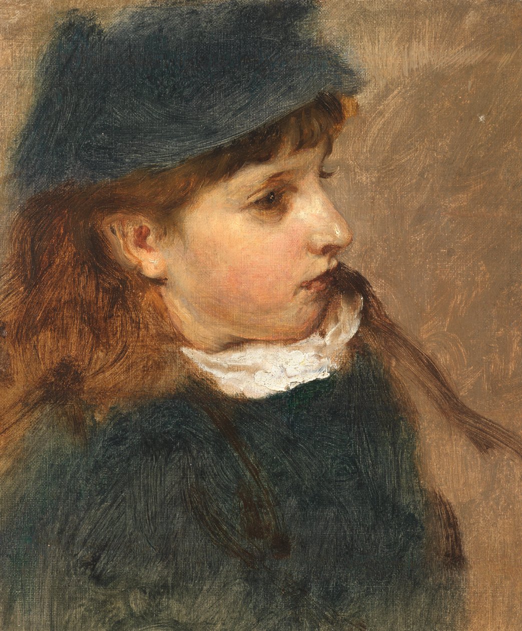 Studie av en ung flicka av Edward John Gregory