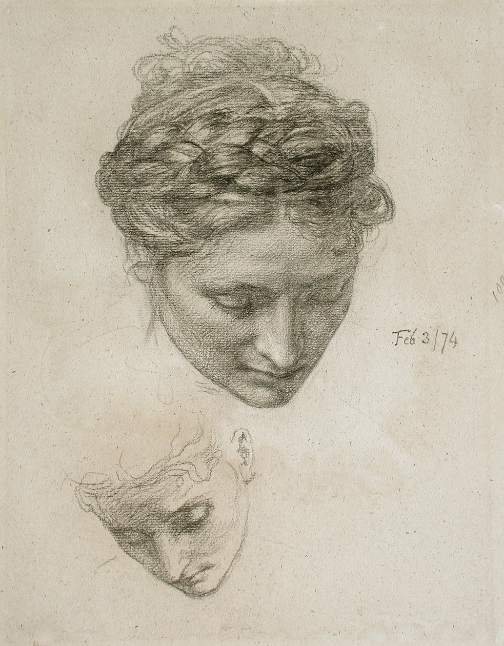 Study of Two Heads av Edward John Poynter