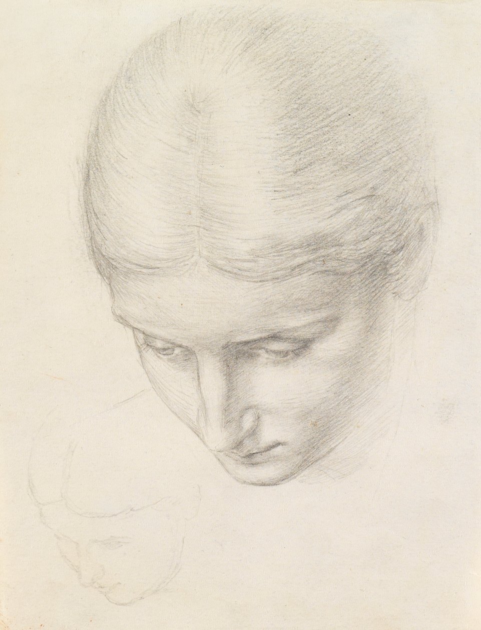 Studie av en kvinna. c.1868-71 av Edward John Poynter