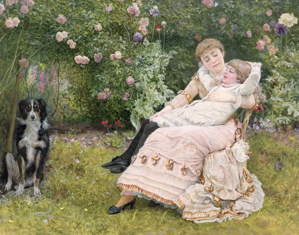 En vila i trädgården, 1900 av Edward Killingworth Johnson